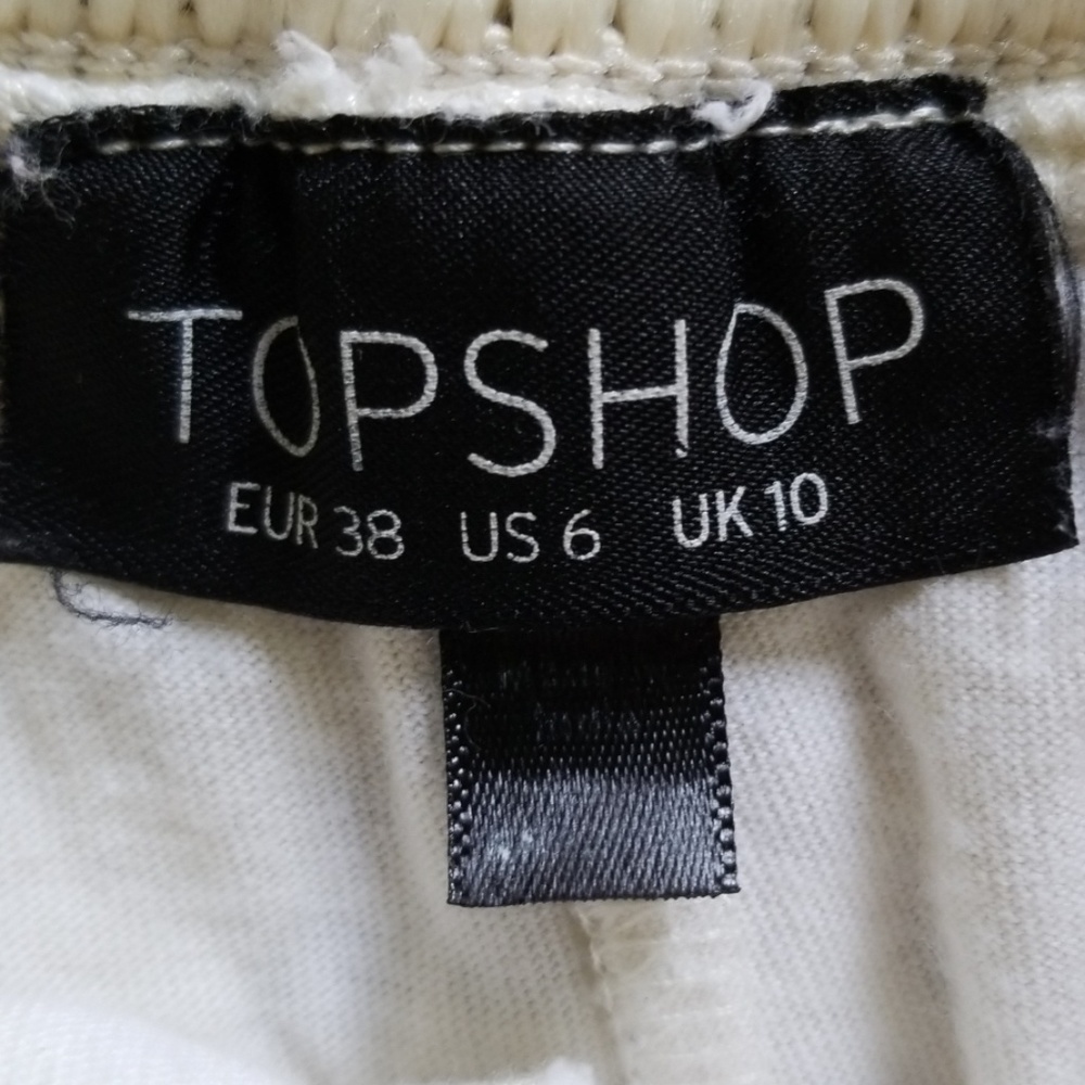 Topshop Crocheted Boho Gypsy Surfer Shorts - Picture 6 of 9